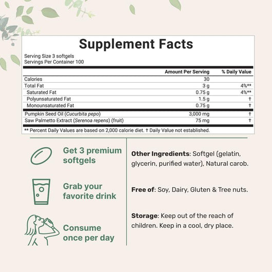 Pumpkin Seed Oil Softgels