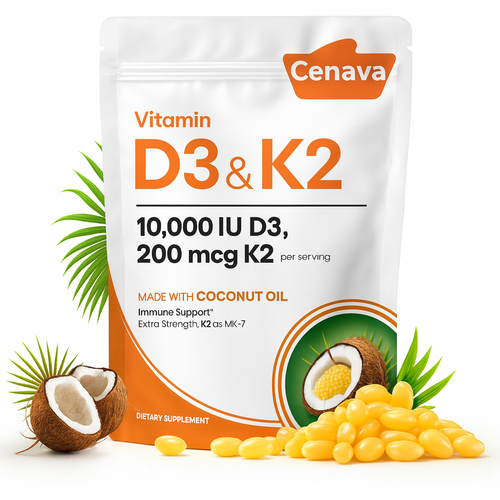 Cenava Vitamin D3+K2 Softgels
