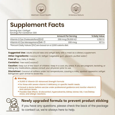 Cenava Vitamin D3+K2 Softgels