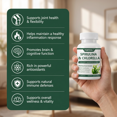 Fortesi Spirulina & Chlorella Capsules